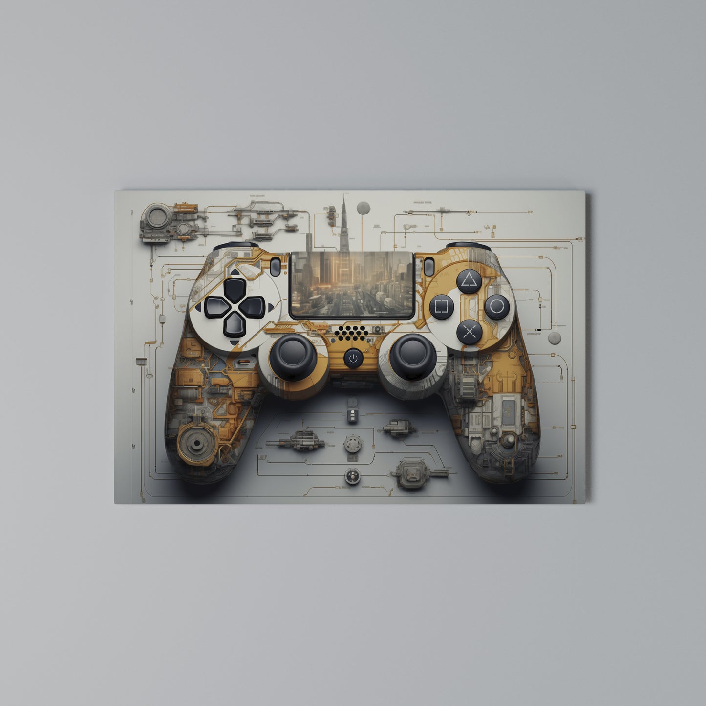 CYBER CHRONICLES PAD Horizontal Canvas Print