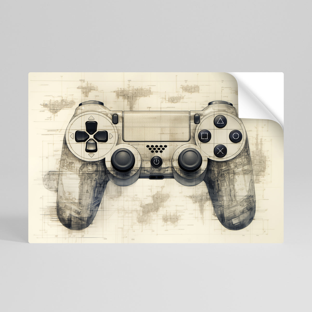 QUANTUM QUEST PAD Peel and Stick Horizontal Poster