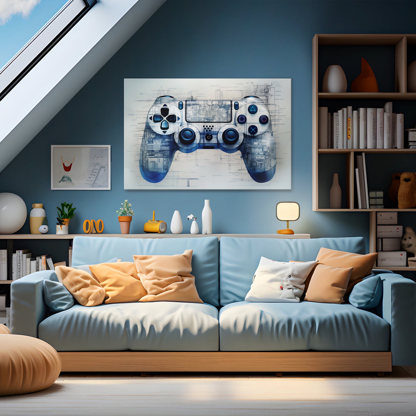 CYBER SCAPE PAD Horizontal Canvas Print