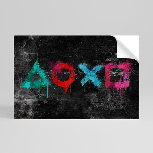 GAMER OUTLAWS Αυτοκόλλητη Αφίσα οριζόντια