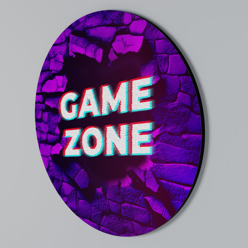 LUMINOUS GAME ZONE Στρογγυλός πίνακας ζωγραφικής