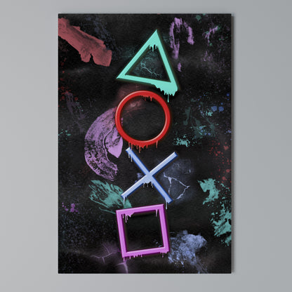UPRISING NEON ICONS Κατακόρυφος Πίνακας σε Καμβά