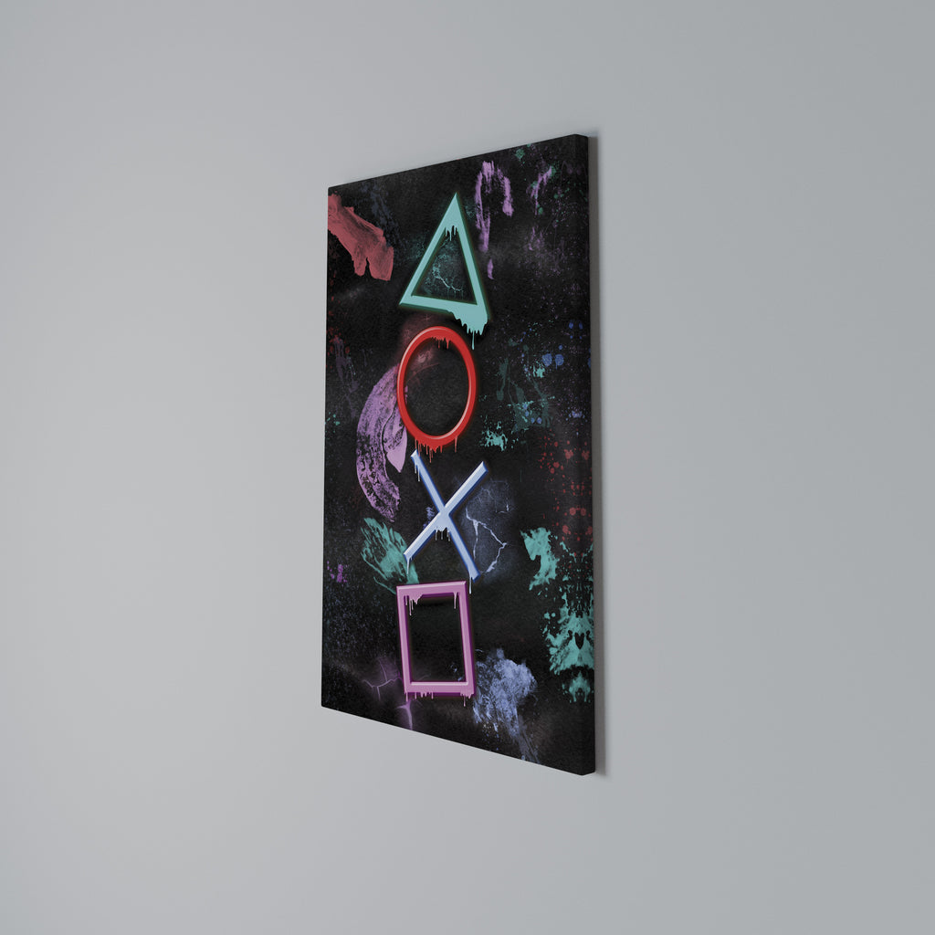 UPRISING NEON ICONS Vertical Canvas Print