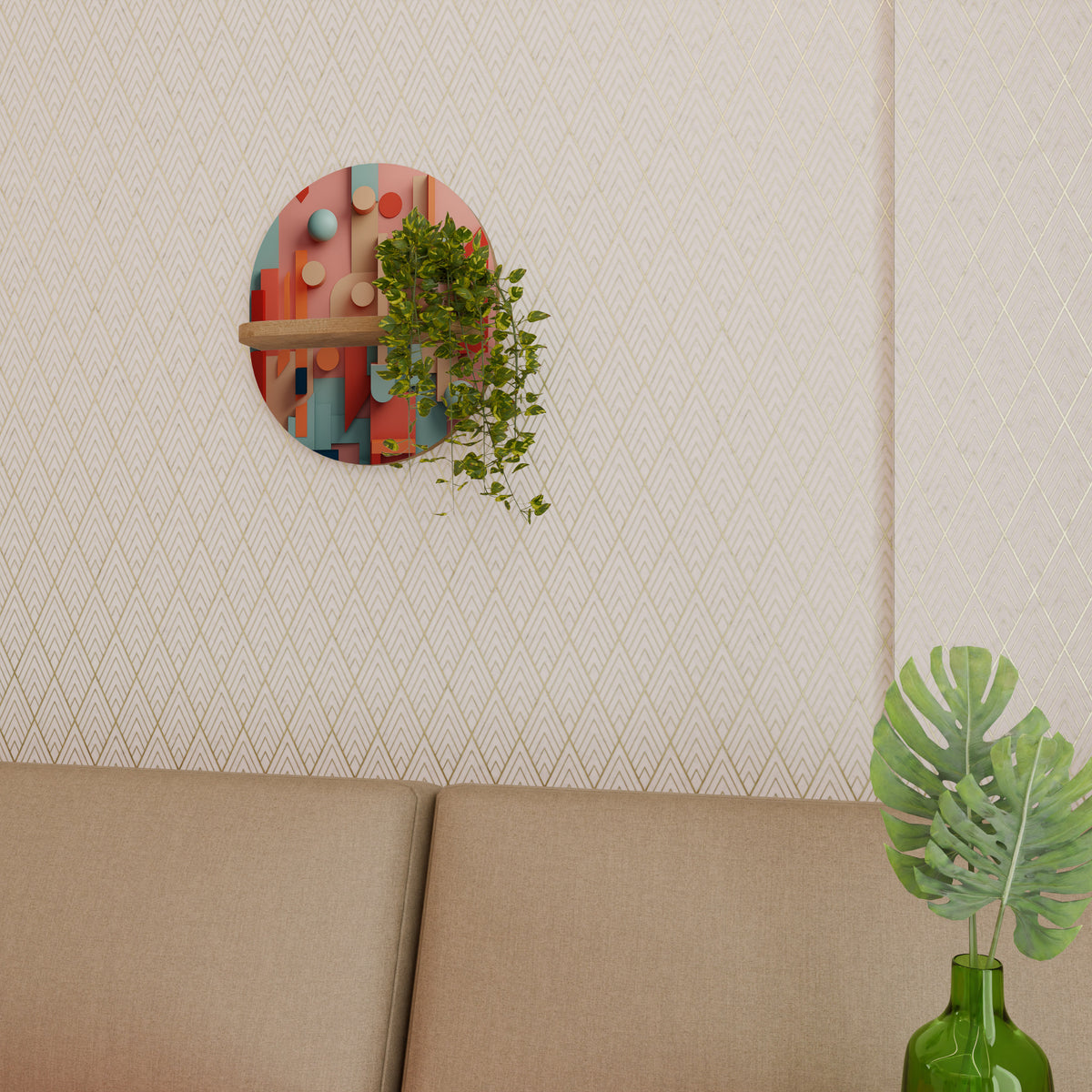 COLORBURST CONSTRUCT Διακοσμητικό Ράφι Art Shelf