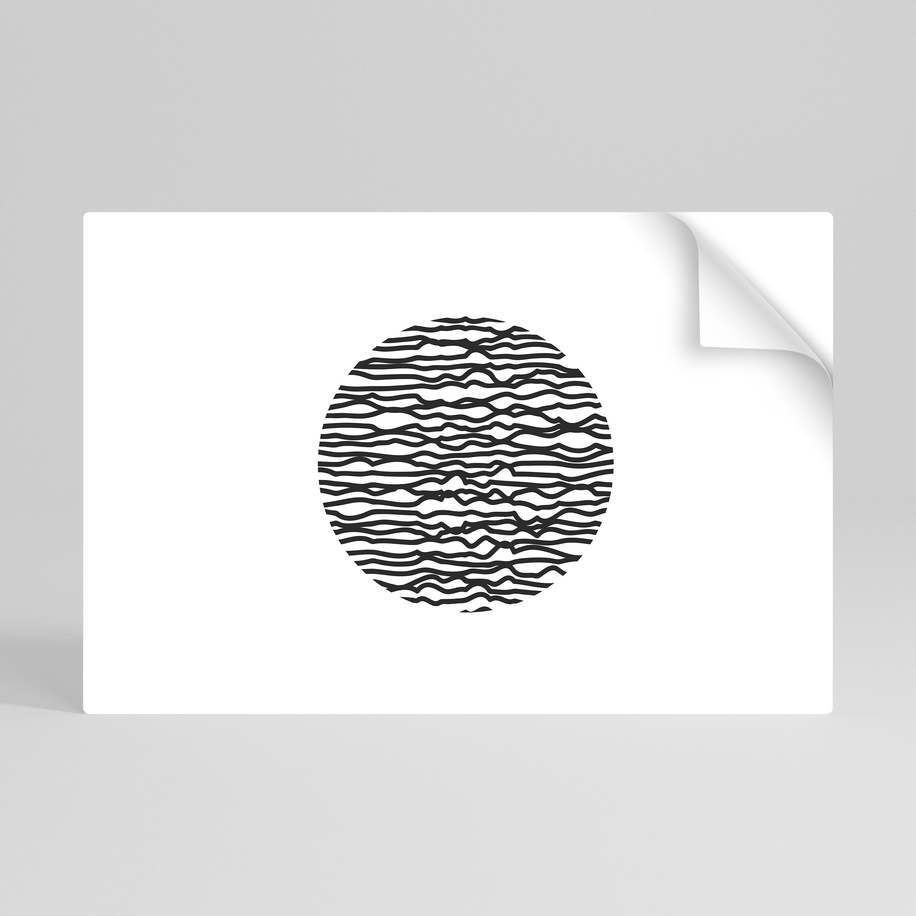 LUNA LINES Αφίσα με οριζόντια κολλητική ταινία