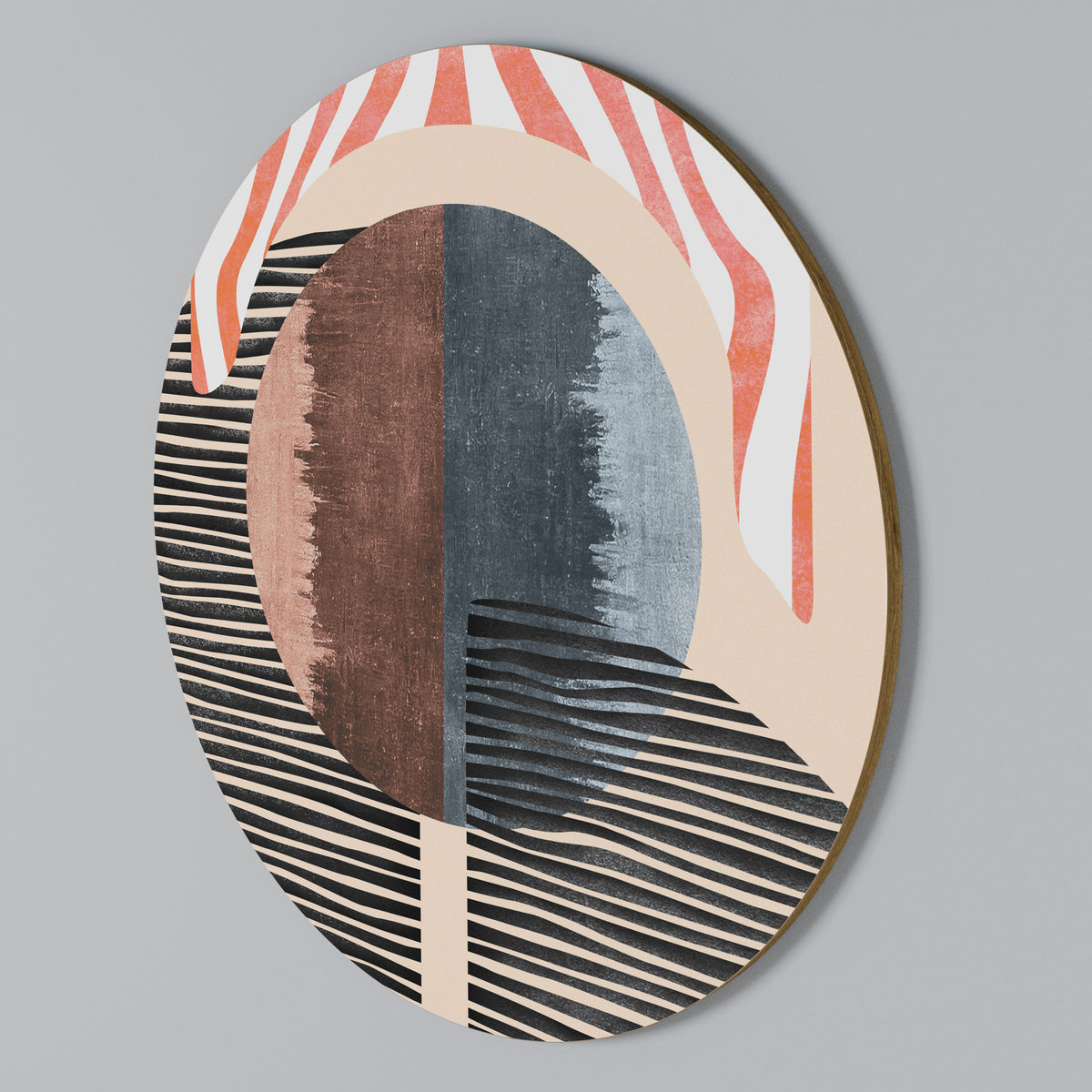 WHISPERS OF FORM Στρογγυλός πίνακας ζωγραφικής