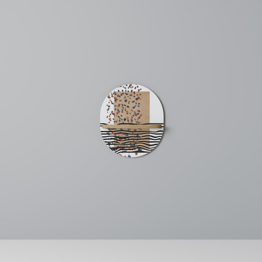 Οβάλ Ράφι IMAGINARY RAIN σε Στυλ Δρυός