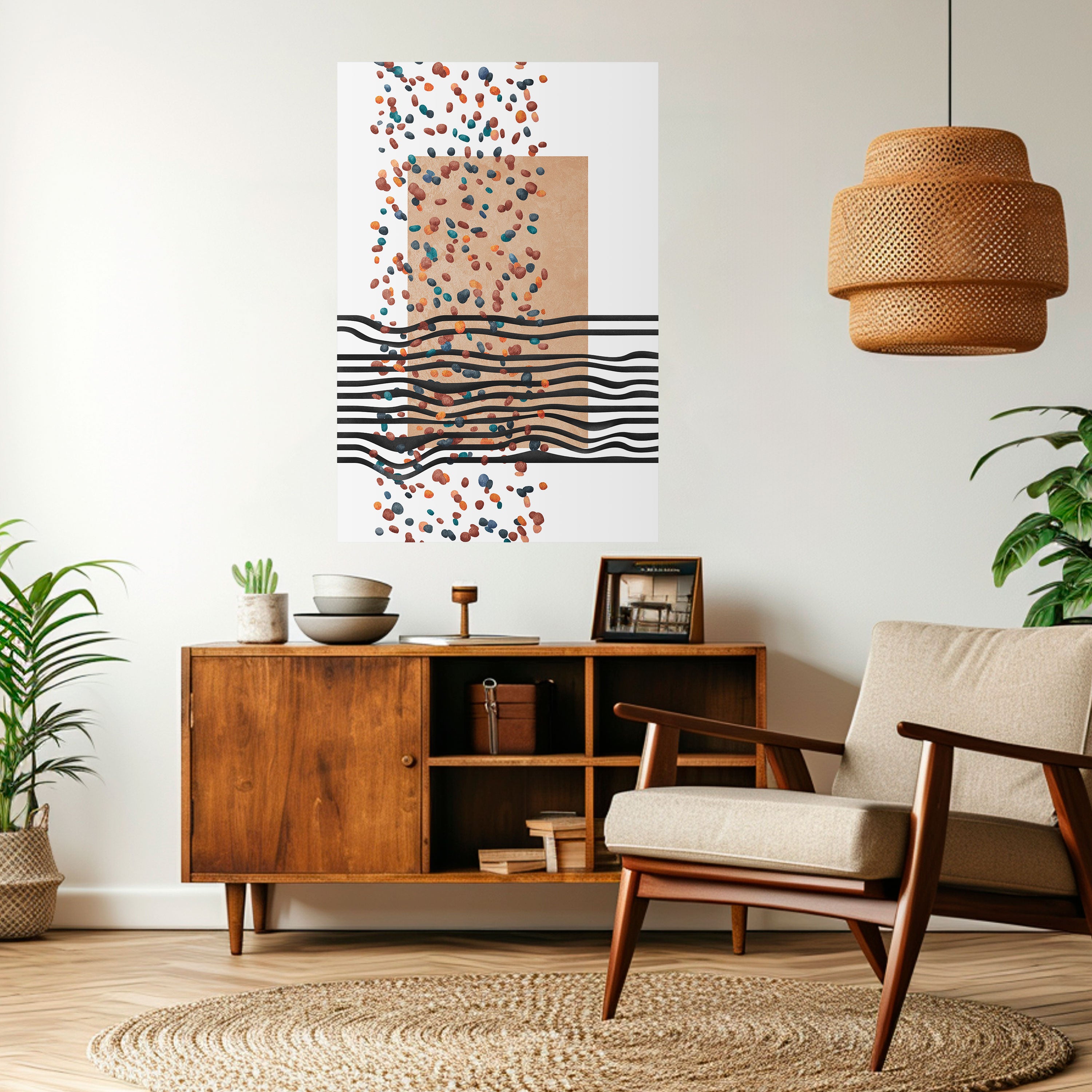IMAGINARY RAIN Peel and Stick Vertical Poster