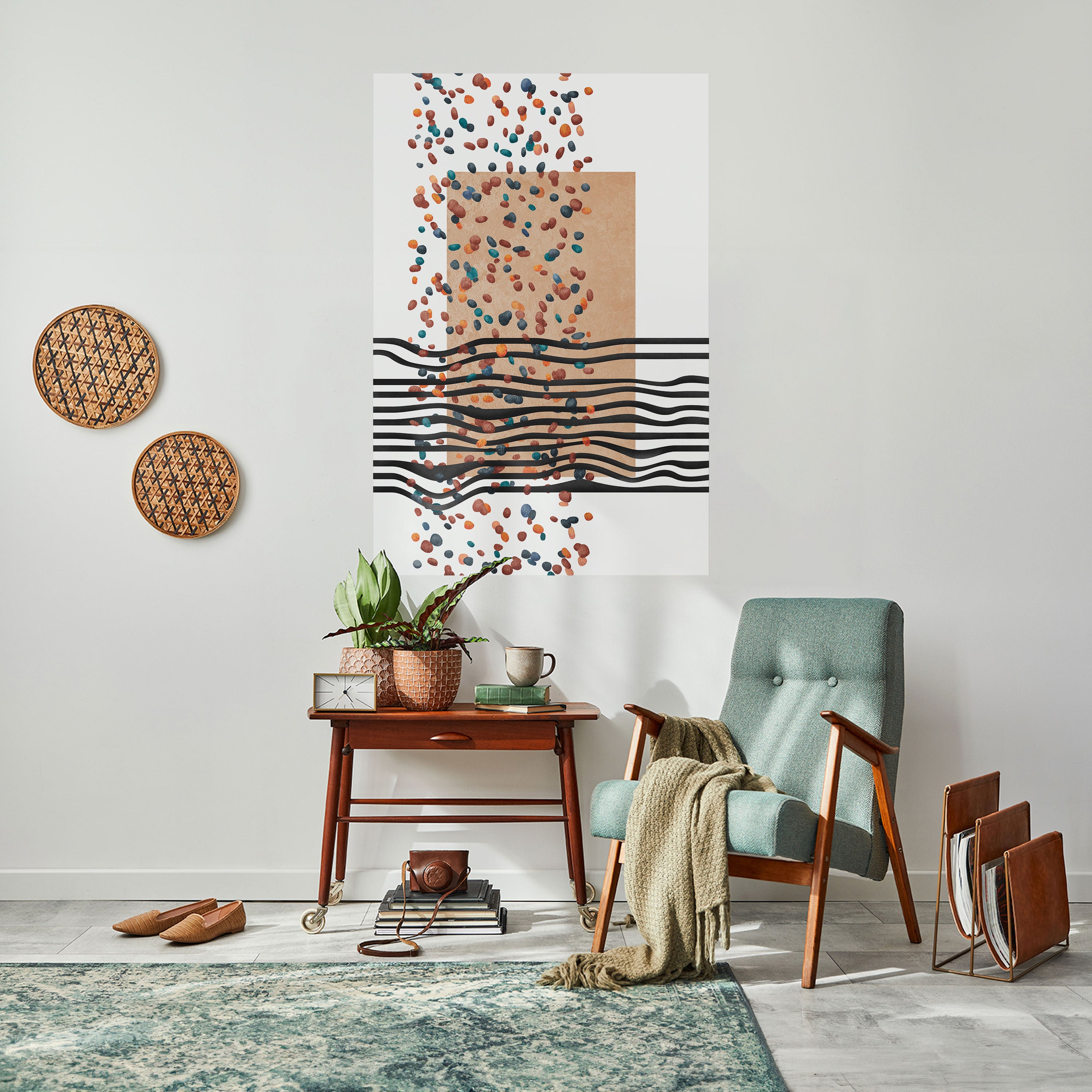 IMAGINARY RAIN Peel and Stick Vertical Poster