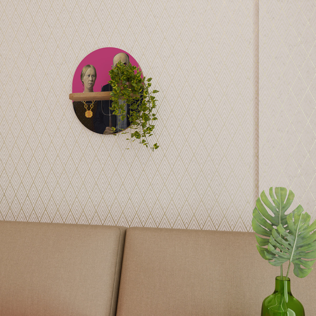 AMERICAN GOTHIC BLING Διακοσμητικό Ράφι Art Shelf