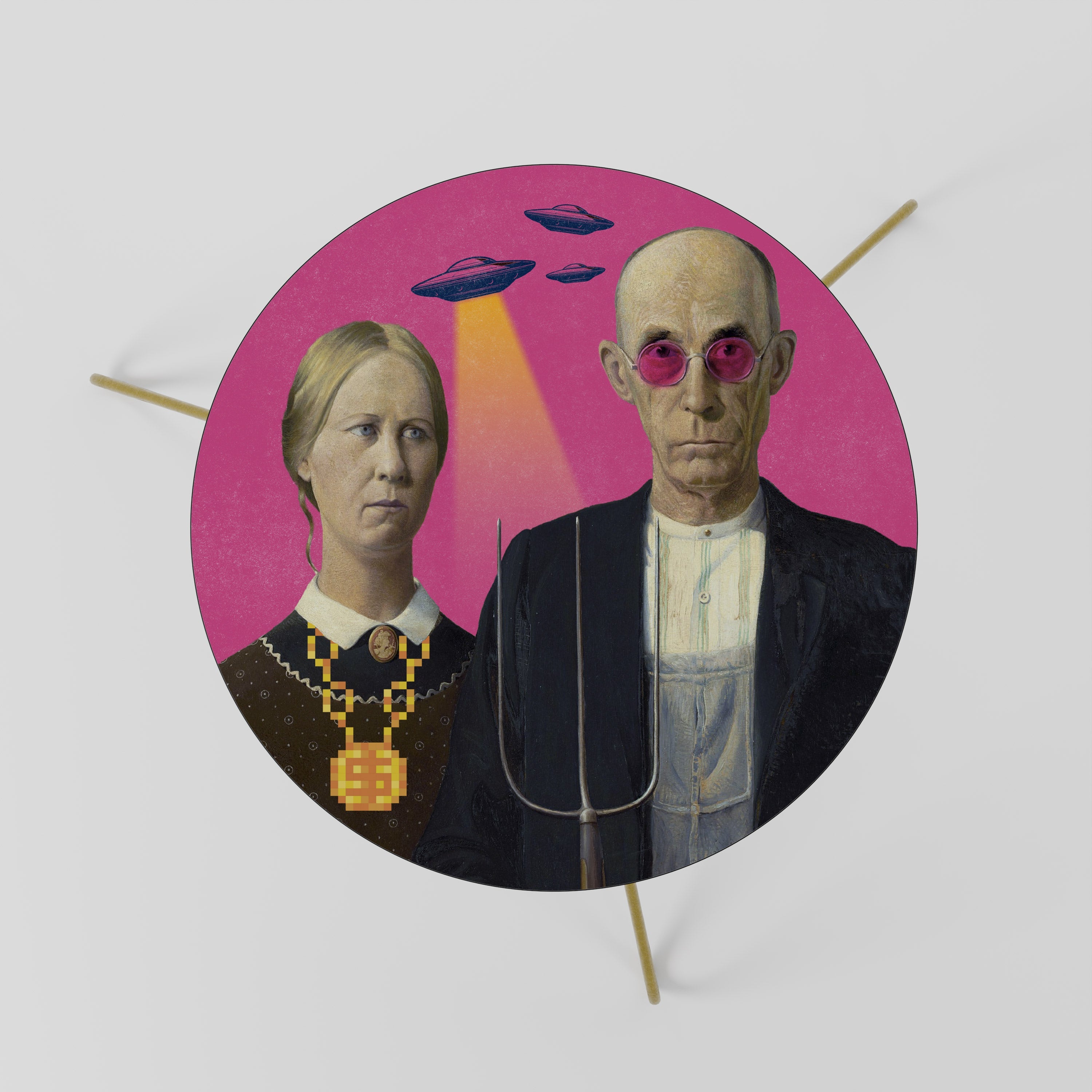 Τραπεζάκι Σαλονιού AMERICAN GOTHIC ALIEN 60