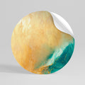 AZURE DREAMS Peel and Stick Round Sticker