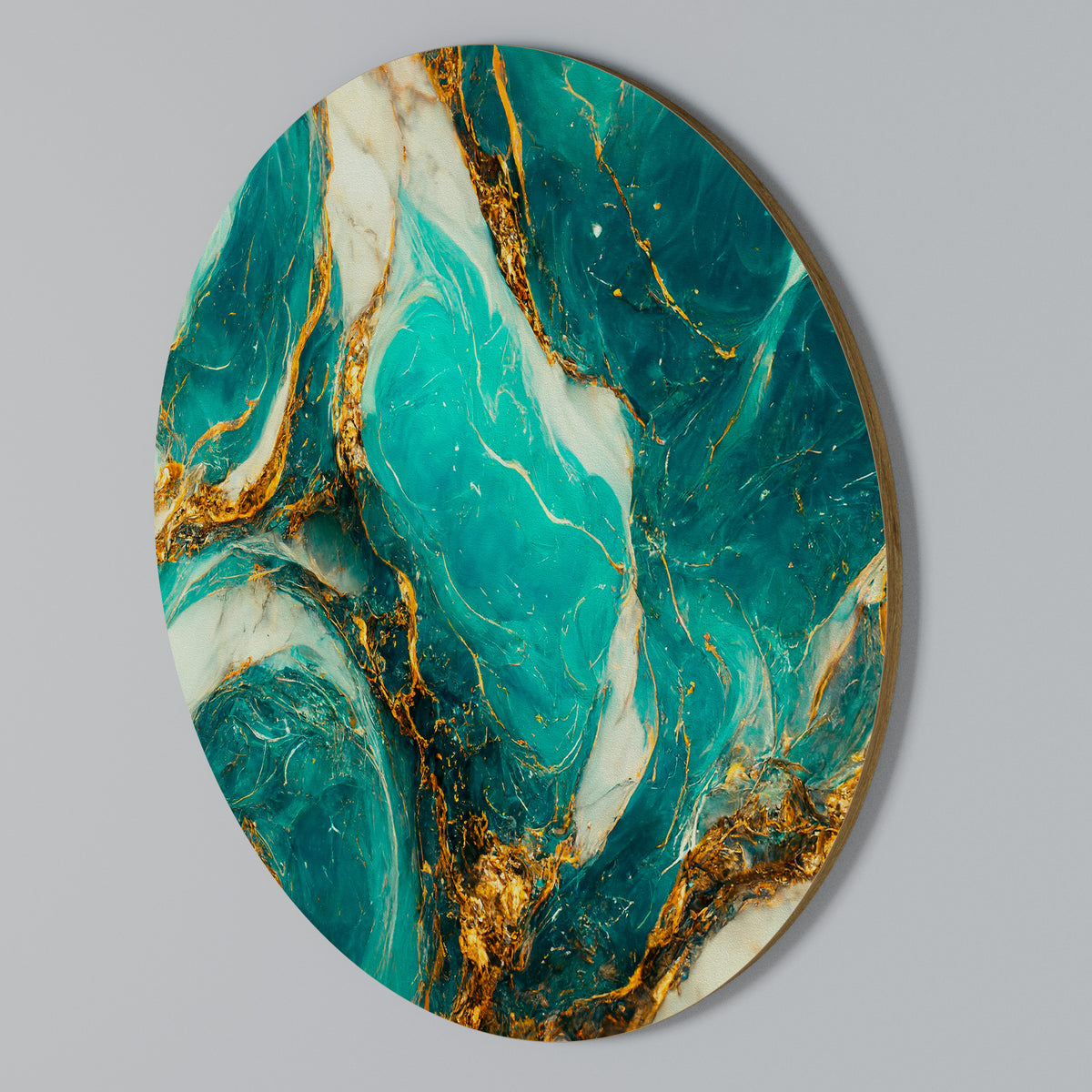 GILDED WHISPERS Στρογγυλός πίνακας ζωγραφικής