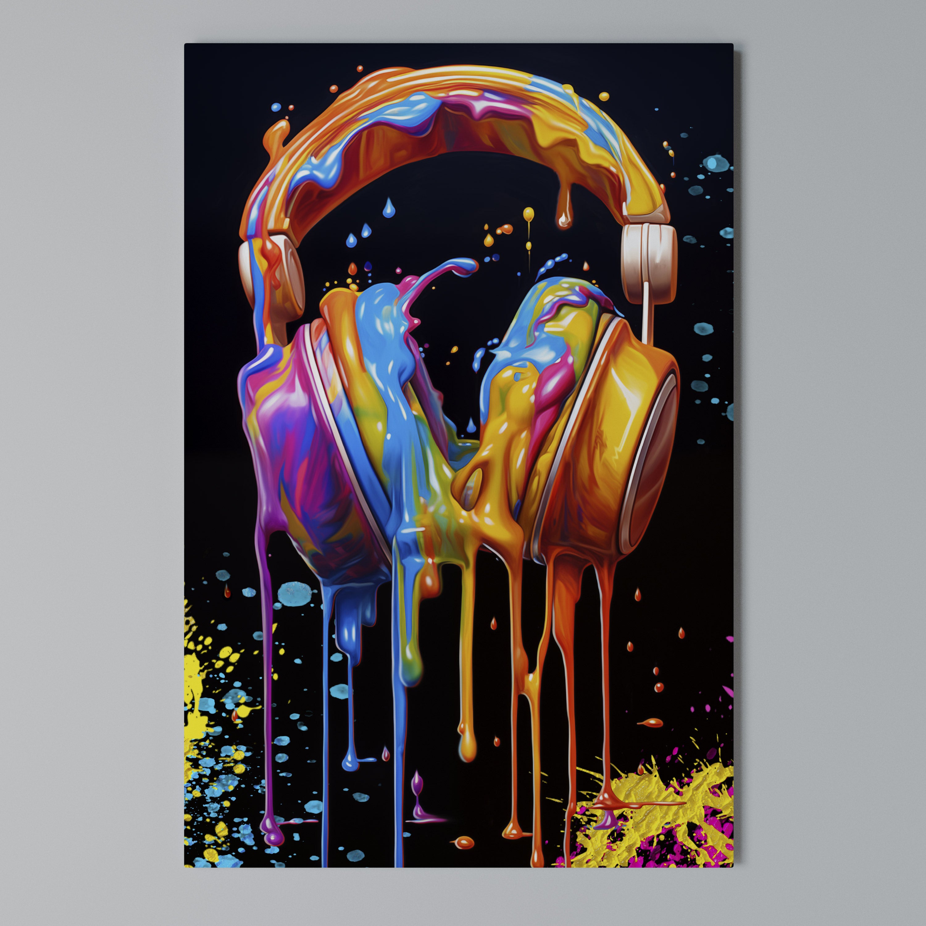 MUSIC IS MY EXTASY Κατακόρυφος Πίνακας σε Καμβά
