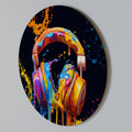 MUSIC IS MY EXTASY Στρογγυλός πίνακας ζωγραφικής