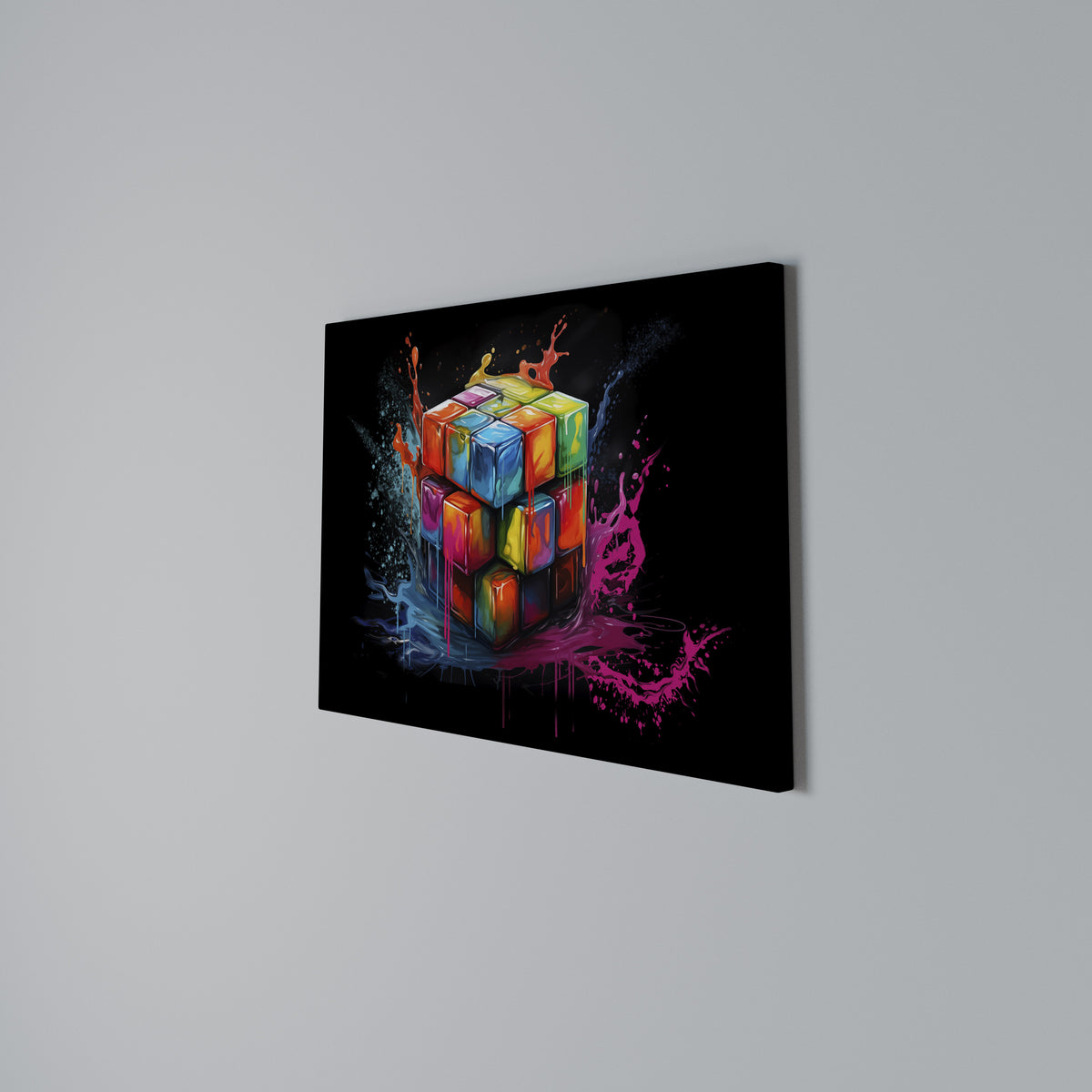 CUBE FUSION Horizontal Canvas Print