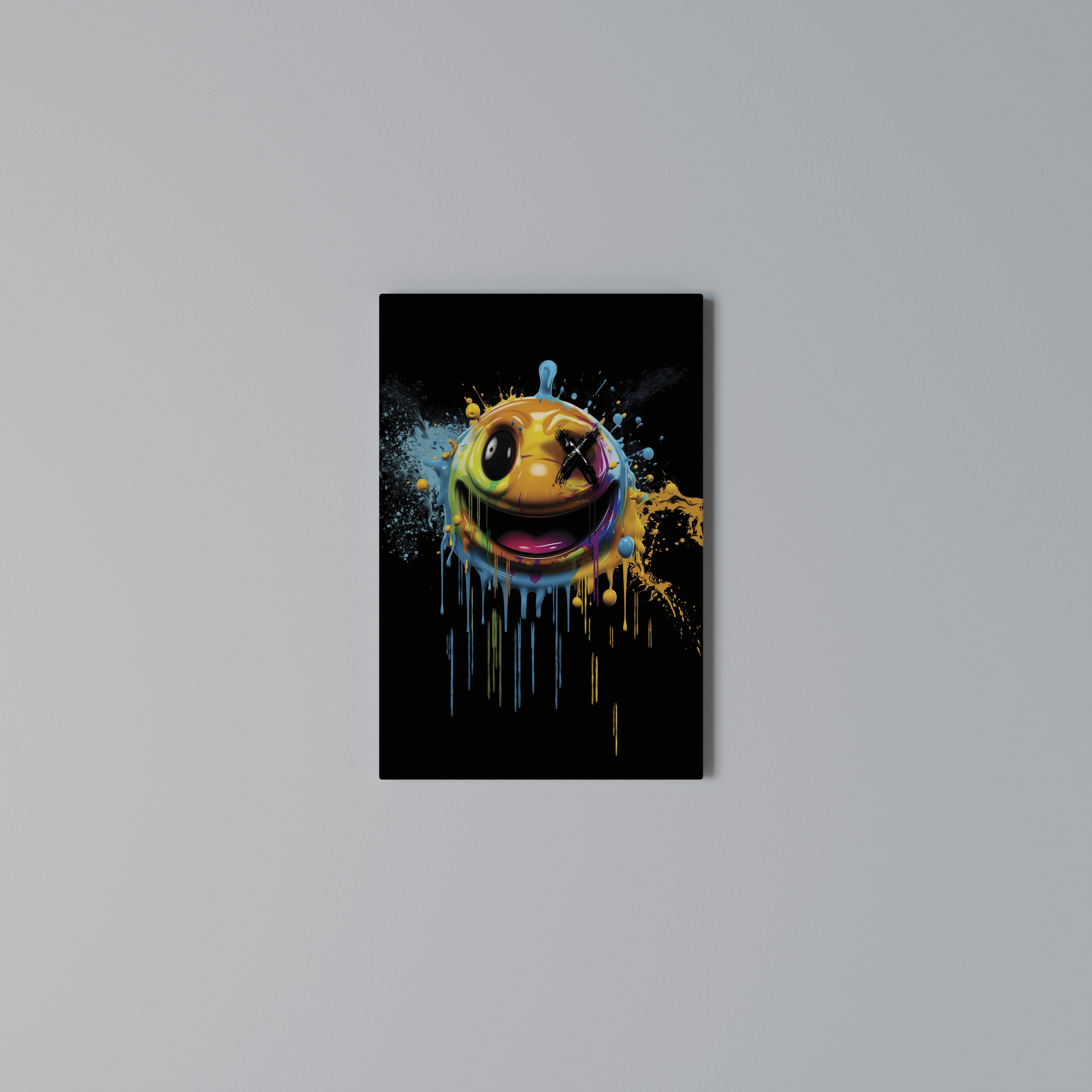 TRIPPY HAPPINESS Κατακόρυφος Πίνακας σε Καμβά