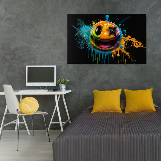 TRIPPY HAPPINESS Horizontal Canvas Print