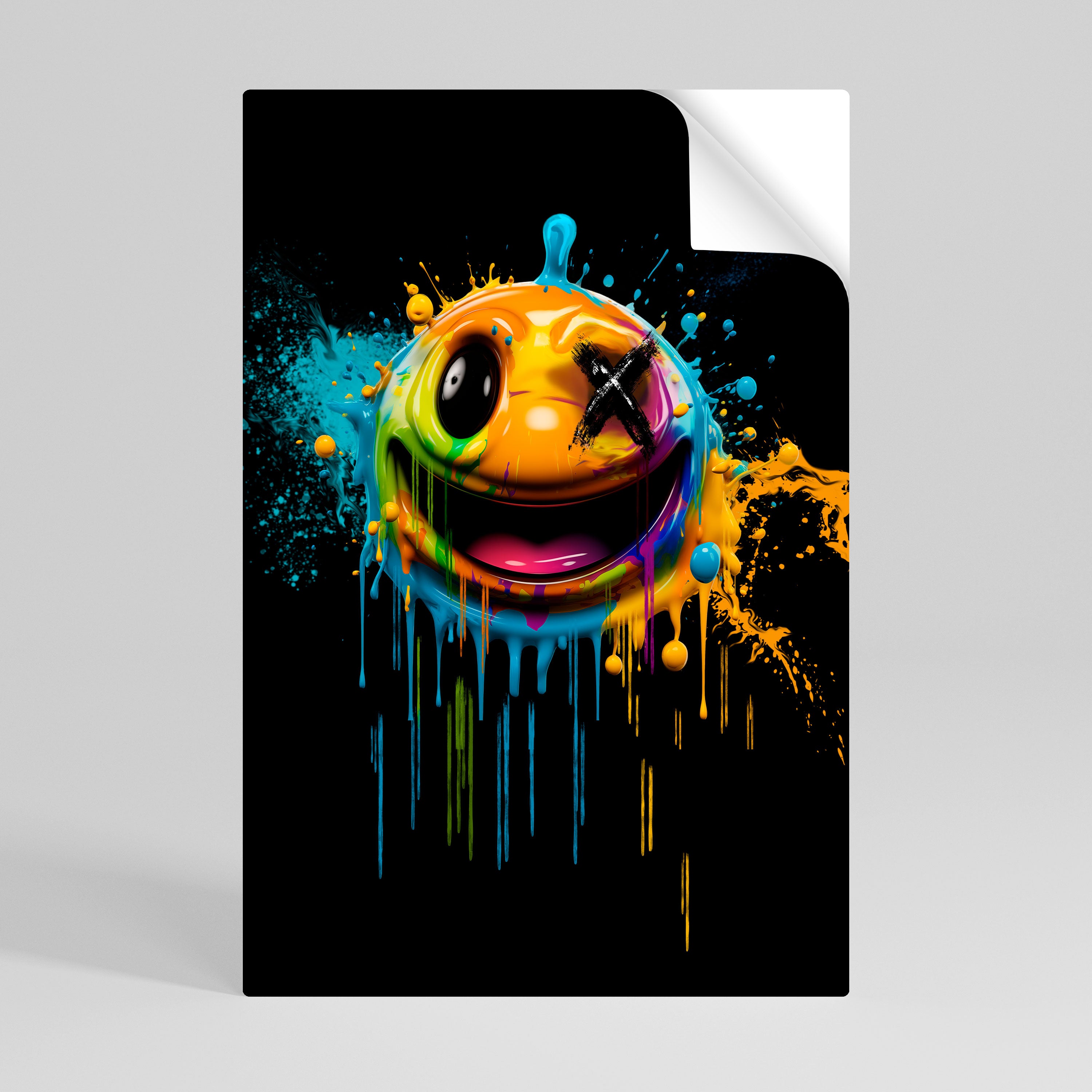 TRIPPY HAPPINESS Αυτοκόλλητη Αφίσα κάθετη