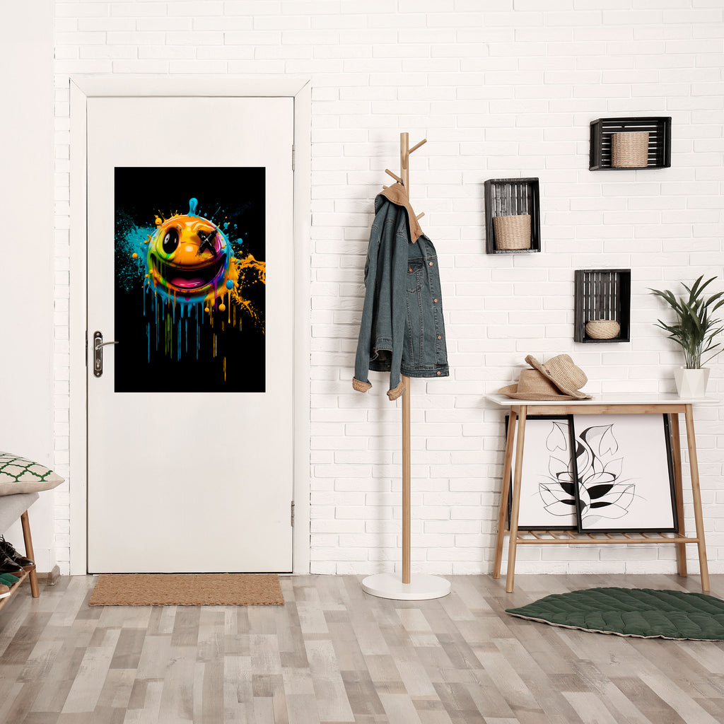 TRIPPY HAPPINESS Αφίσα με ξεφλουδισμένο και κολλημένο σχέδιο