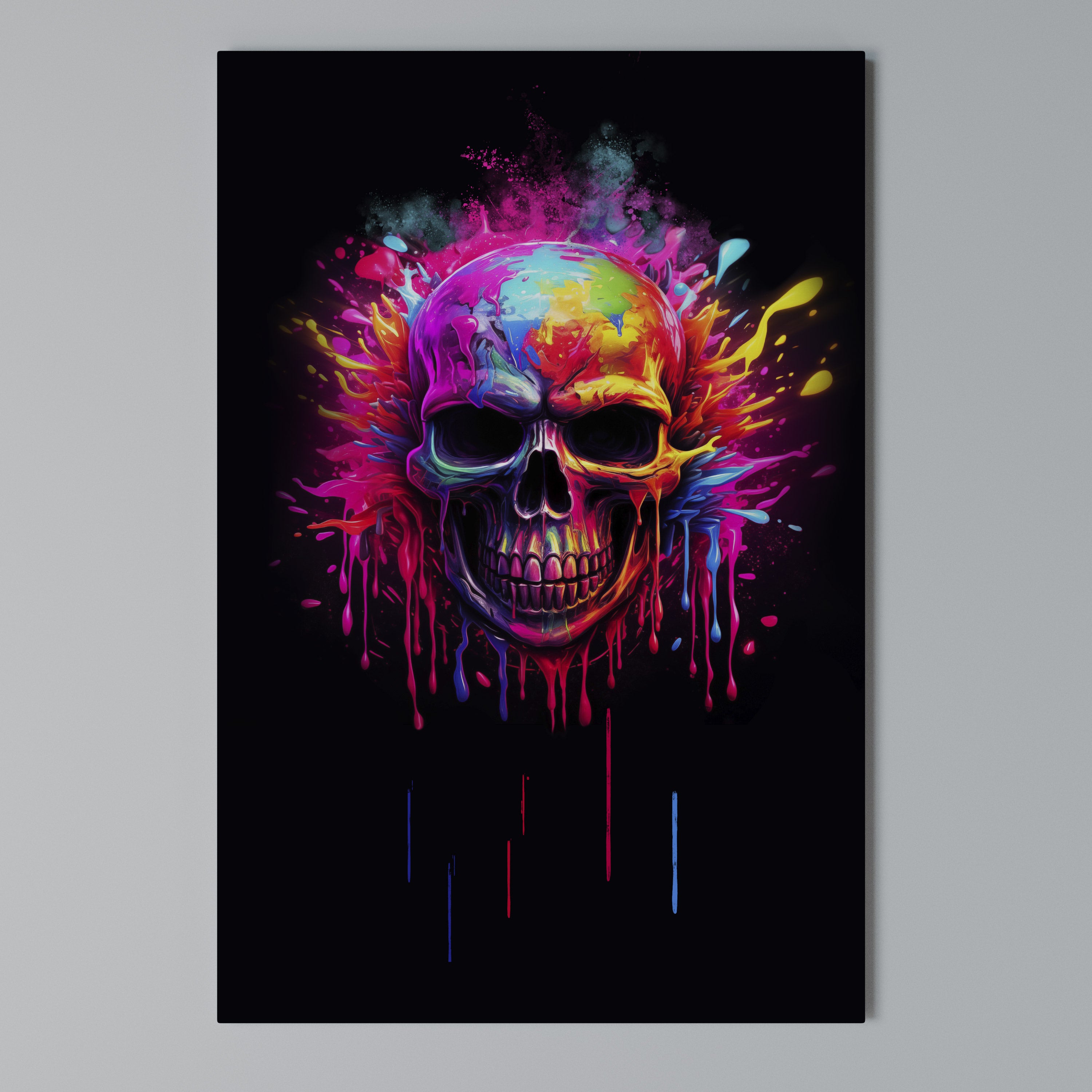 SKULL QUEST Κατακόρυφος Πίνακας σε Καμβά