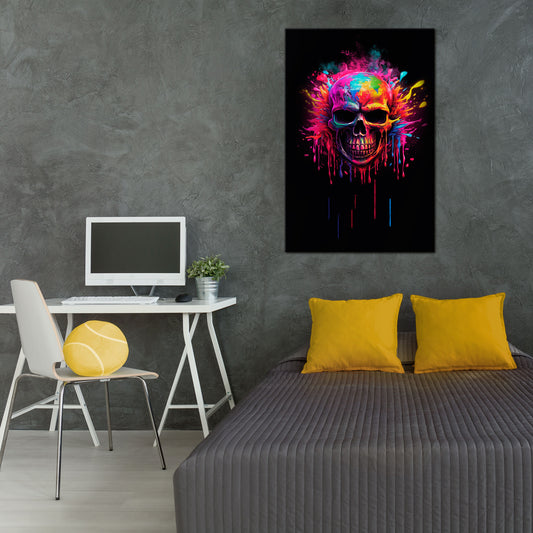SKULL QUEST Κατακόρυφος Πίνακας σε Καμβά
