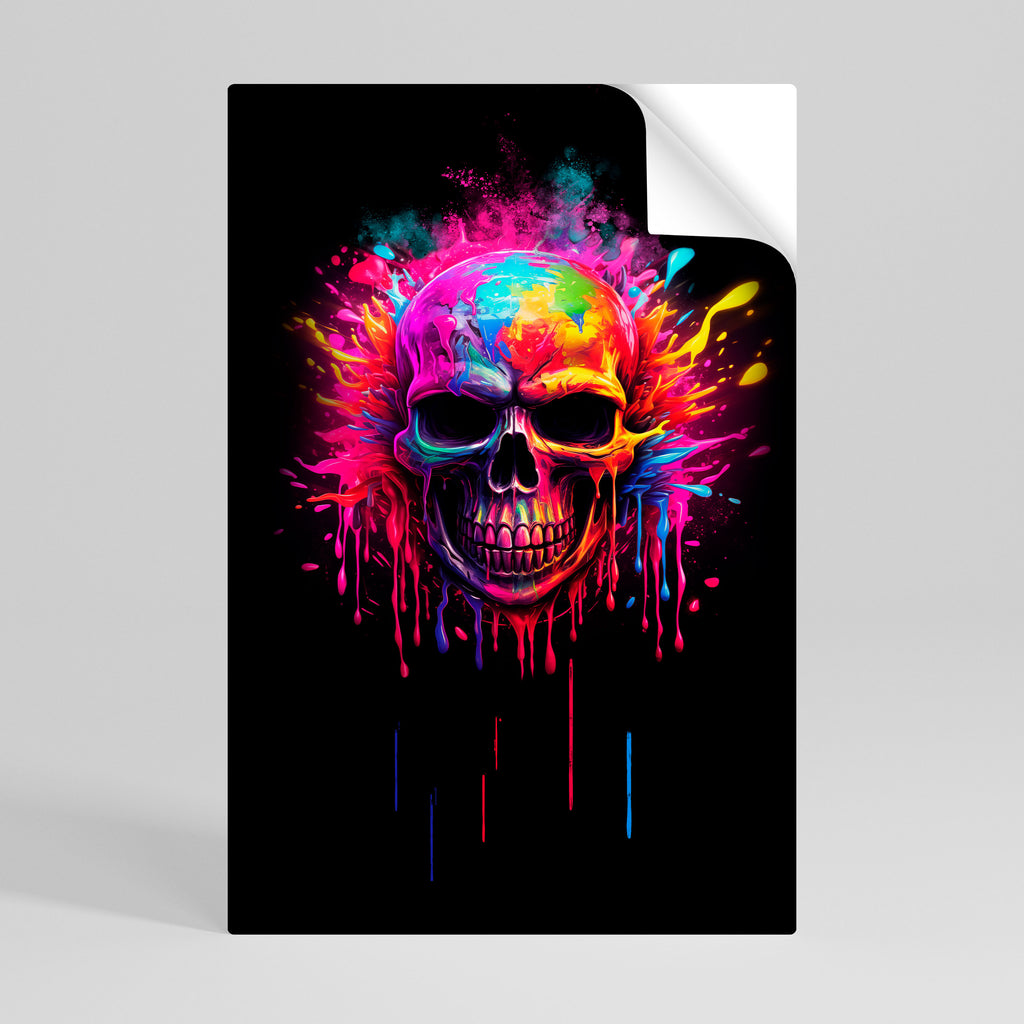 SKULL QUEST Αφίσα με ξεφλουδισμένο και κολλημένο κάθετο σχέδιο
