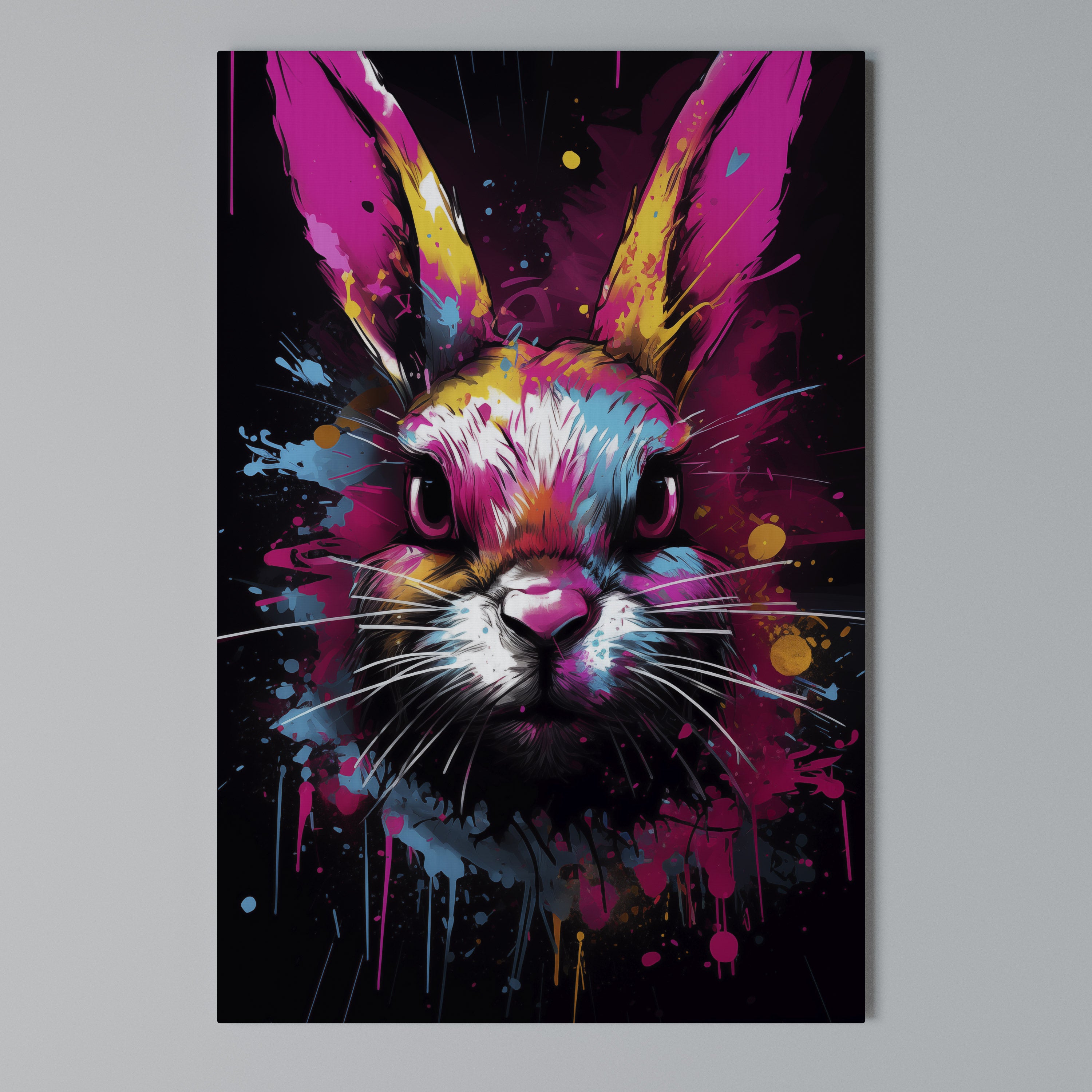DON'T FOLLOW THE RABBIT Κατακόρυφος Πίνακας σε Καμβά