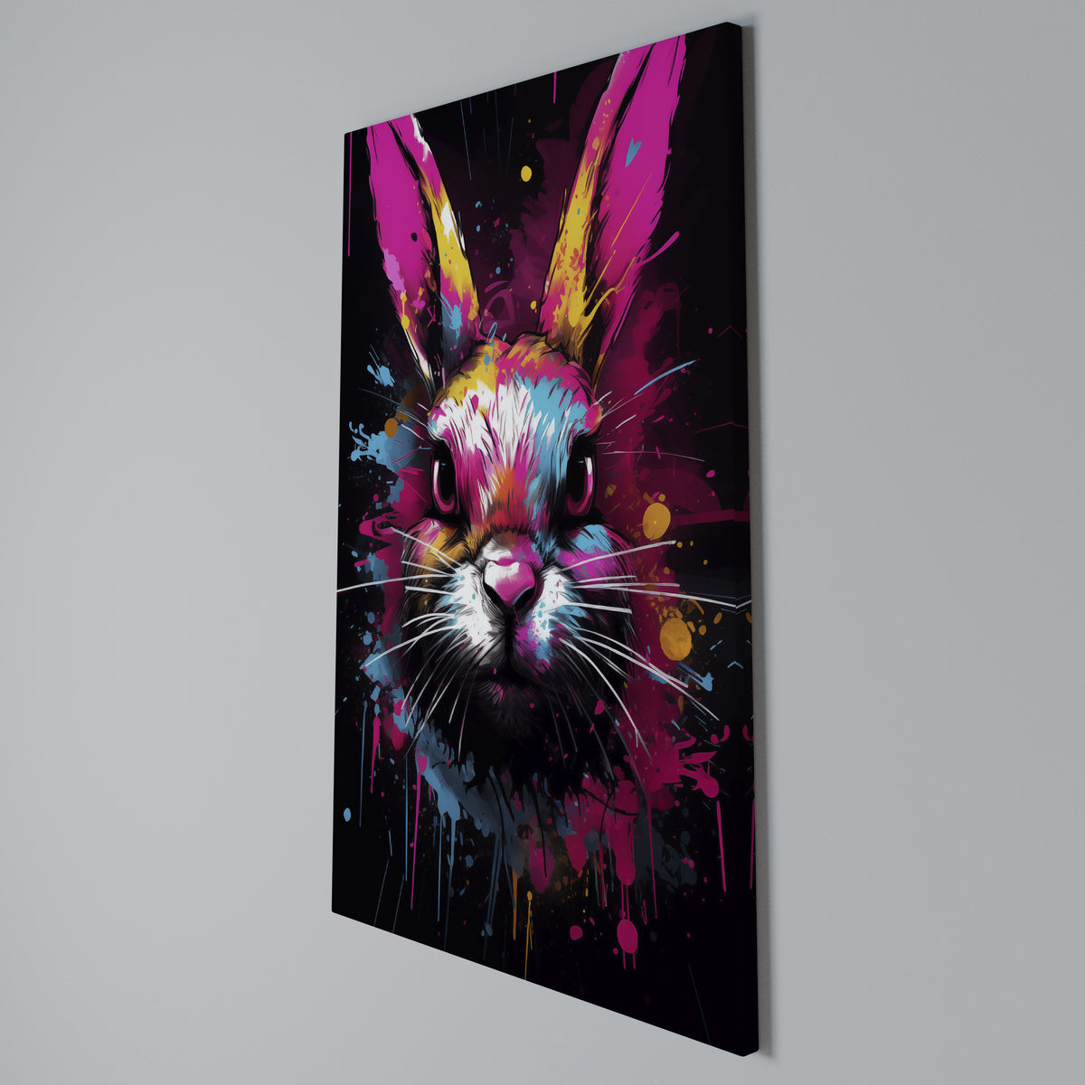 DON'T FOLLOW THE RABBIT Κατακόρυφος Πίνακας σε Καμβά