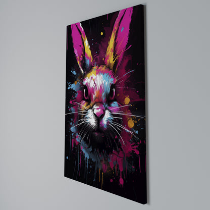 DON'T FOLLOW THE RABBIT Κατακόρυφος Πίνακας σε Καμβά