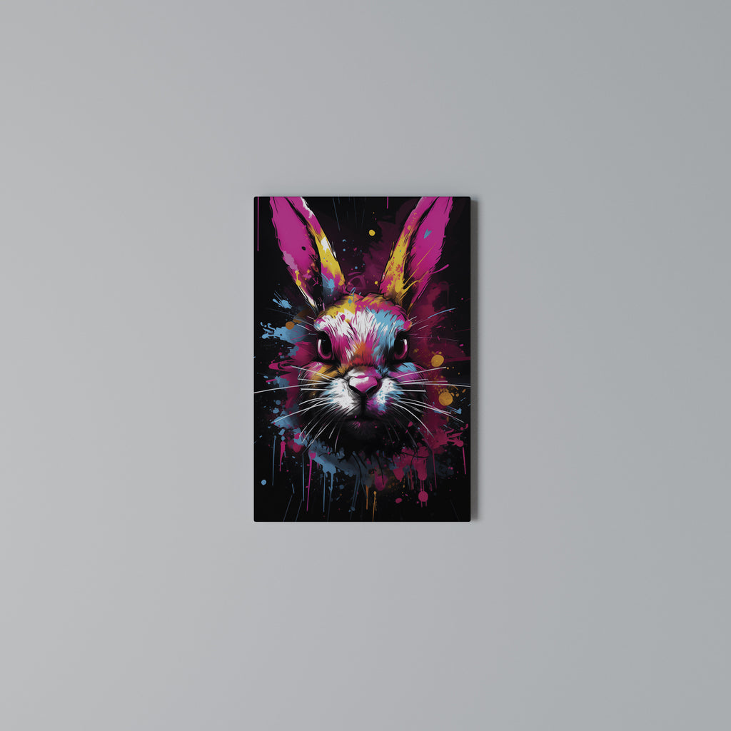 DON'T FOLLOW THE RABBIT Vertical Canvas Print
