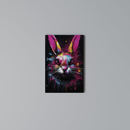 DON'T FOLLOW THE RABBIT Κατακόρυφος Πίνακας σε Καμβά
