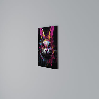 DON'T FOLLOW THE RABBIT Κατακόρυφος Πίνακας σε Καμβά