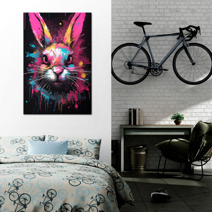 DON'T FOLLOW THE RABBIT Κατακόρυφος Πίνακας σε Καμβά