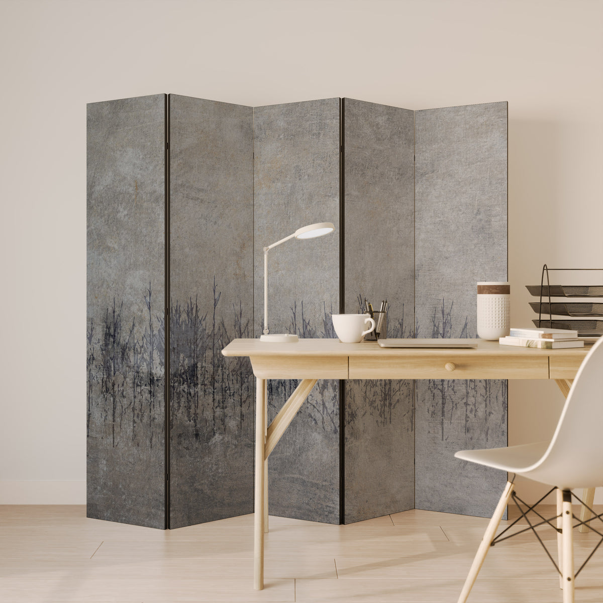 GHOSTS OF NATURE 5-Panel Room Divider