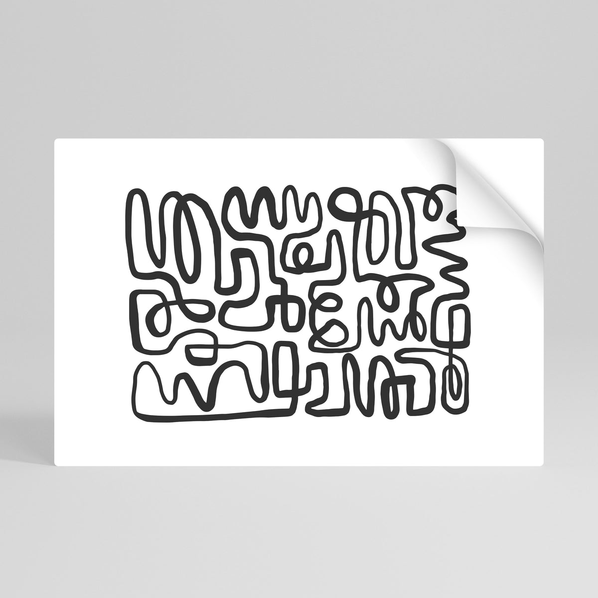LOST IN THE ECHO Peel and Stick Horizontal Poster