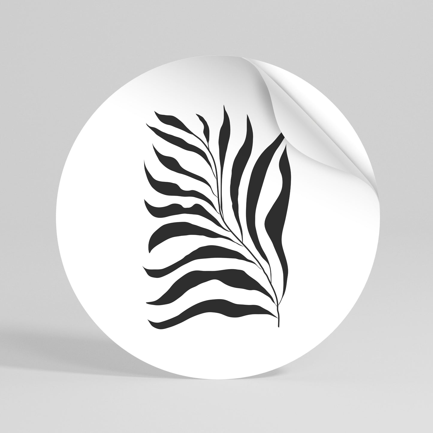 SHADOW PLANT Αυτοκόλλητη Αφίσα στρογγυλή