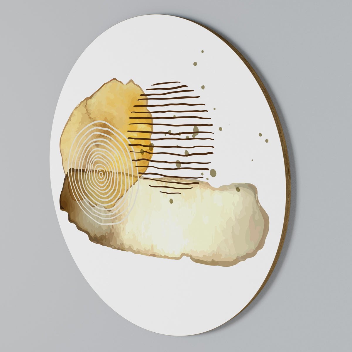 TRANSCENDENT TONES Round Wall Art