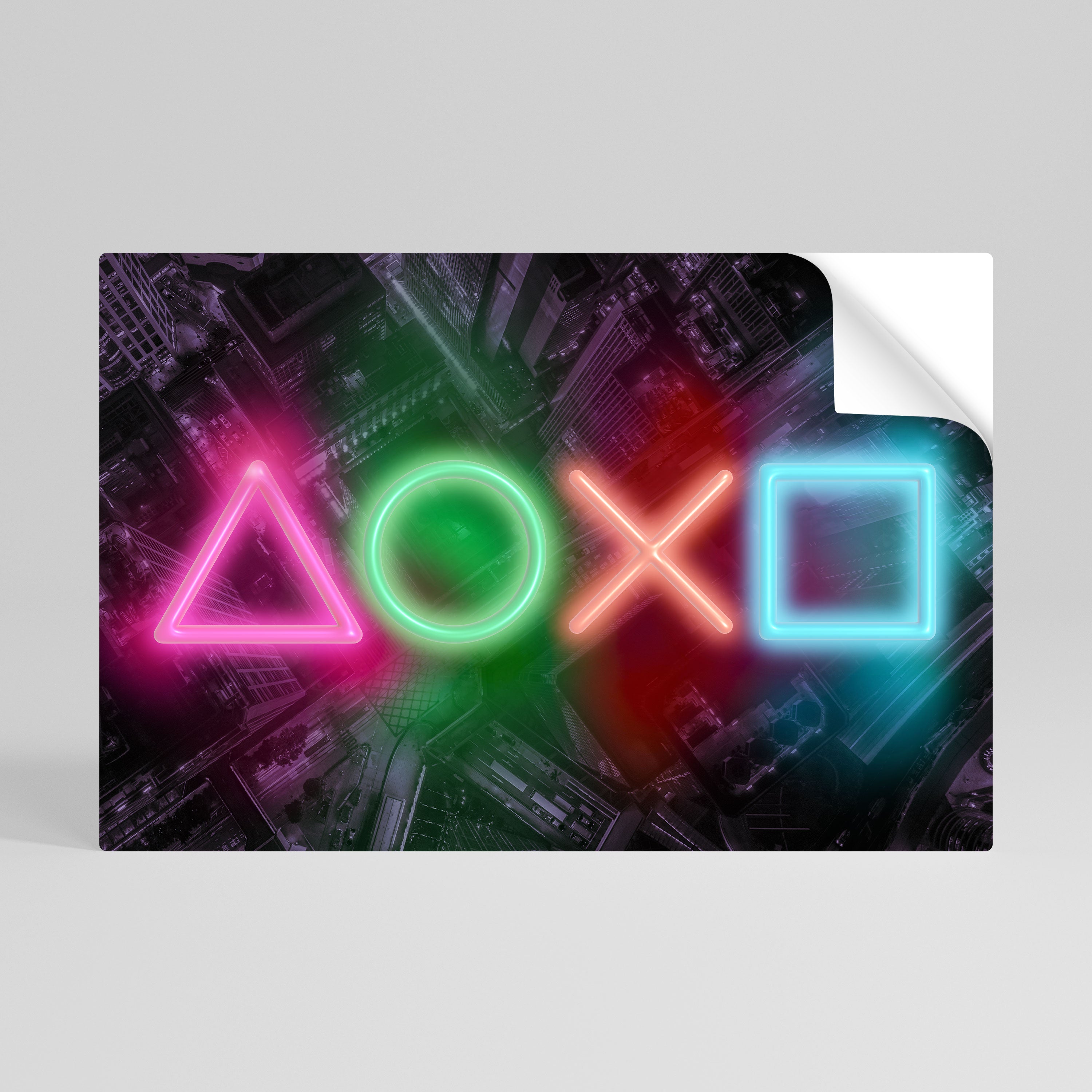 CYBERPUNK CHRONICLE Αυτοκόλλητη "Peel and Stick" Αφίσα οριζόντια