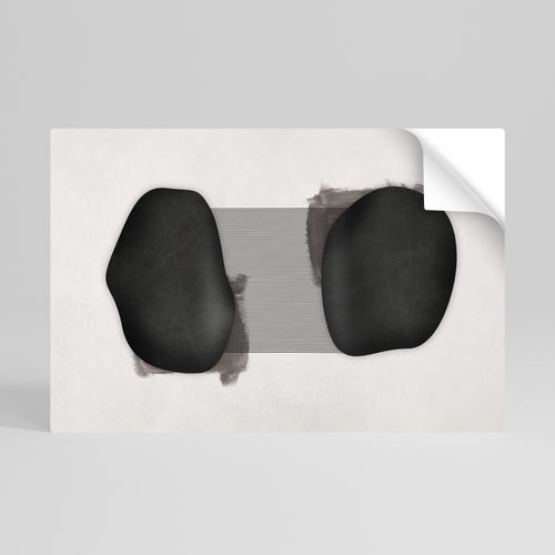 BLACK OVERTURE Peel and Stick Horizontal Poster