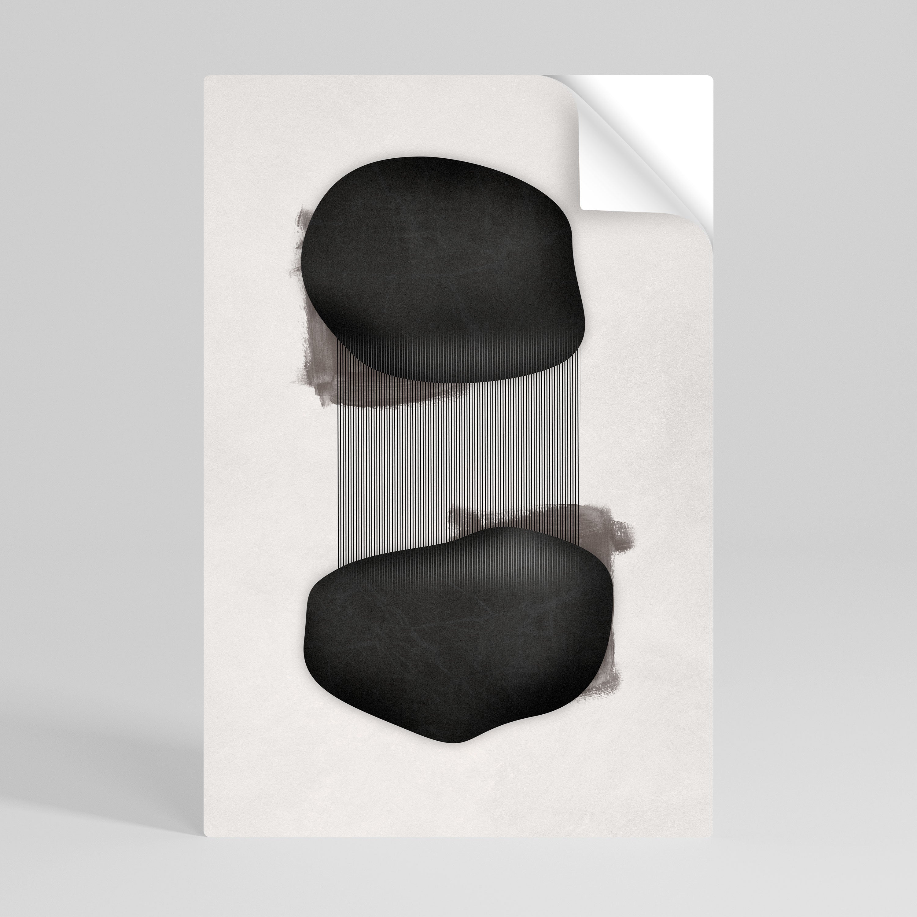 BLACK OVERTURE Peel and Stick Vertical Poster