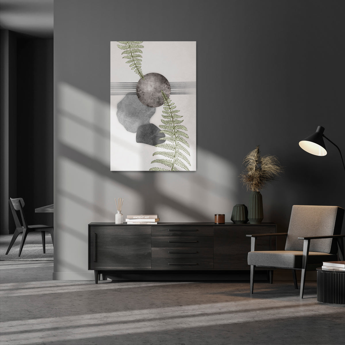 FERN MELANCHOLY Κατακόρυφος Πίνακας σε Καμβά
