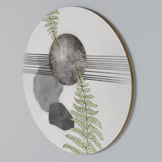 FERN MELANCHOLY Στρογγυλός πίνακας ζωγραφικής