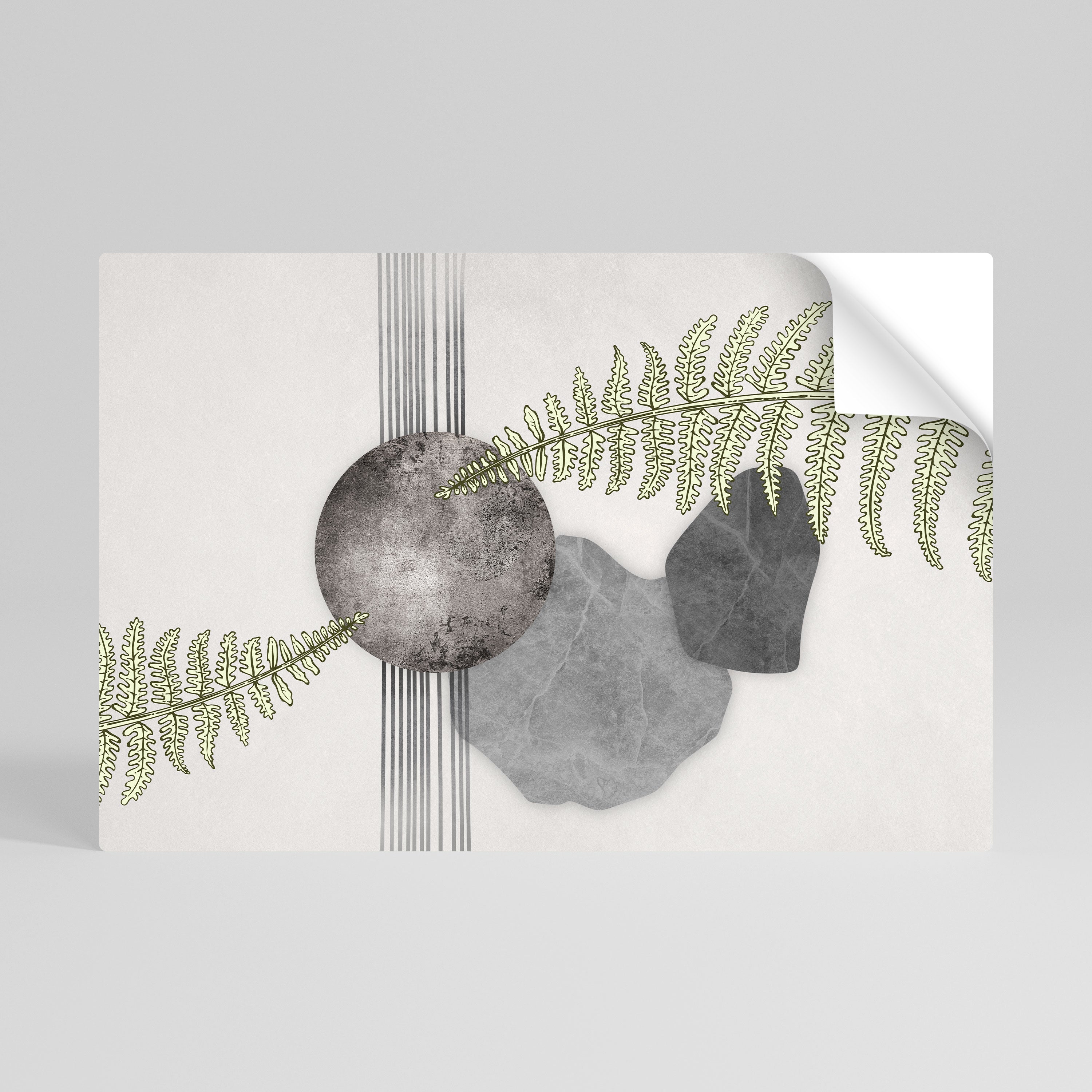 FERN MELANCHOLY Οριζόντια αφίσα με θέμα το ξεφλούδισμα και το κολλάρισμα