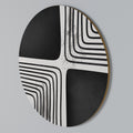 DARKSIDE OF THE LINE Round Wall Art