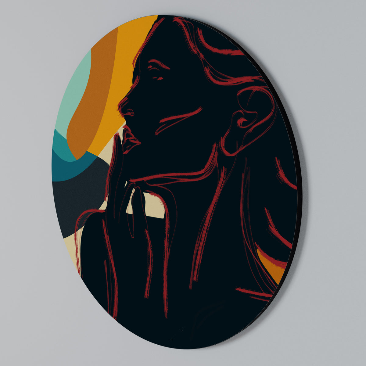 SILHOUETTE SONATA Στρογγυλός πίνακας ζωγραφικής
