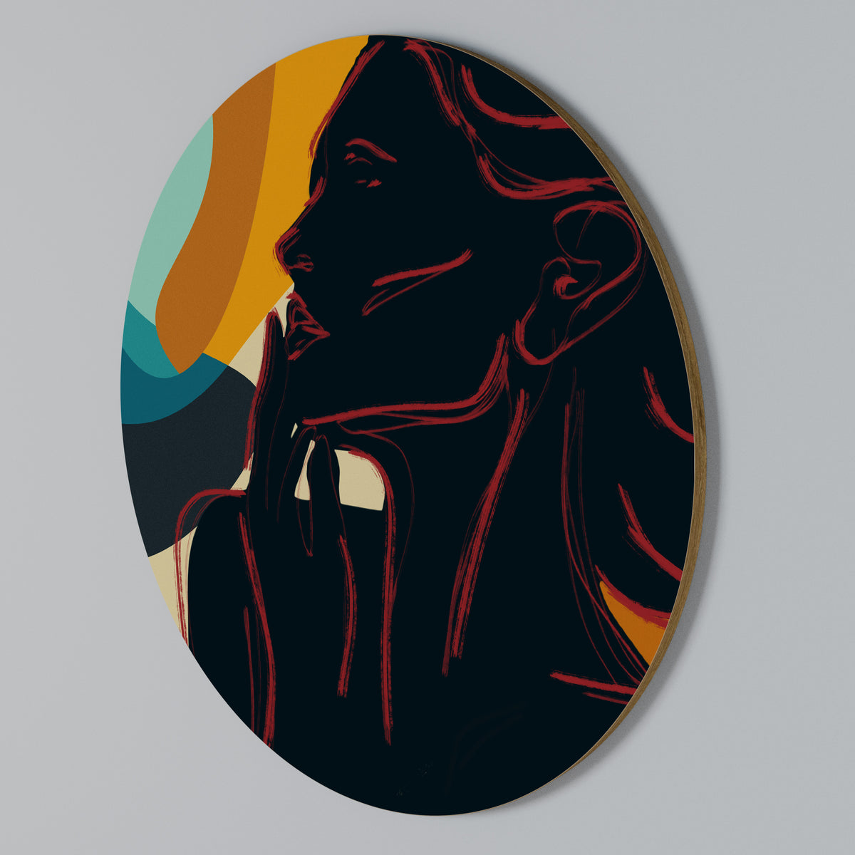 SILHOUETTE SONATA Στρογγυλός πίνακας ζωγραφικής