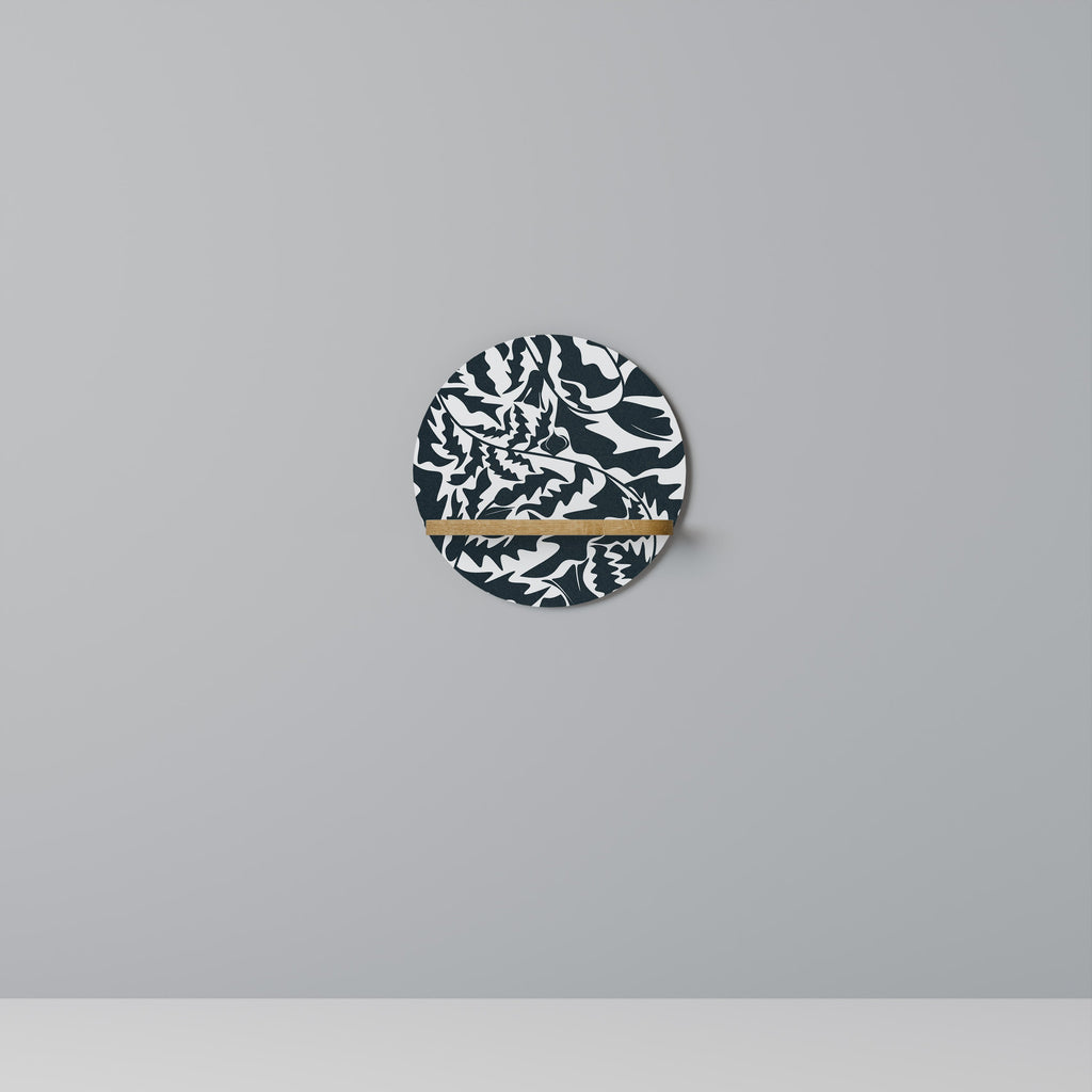 ETHEREAL ORNAMENT Στρογγυλό Ράφι Τέχνης σε Εφέ Δρυός