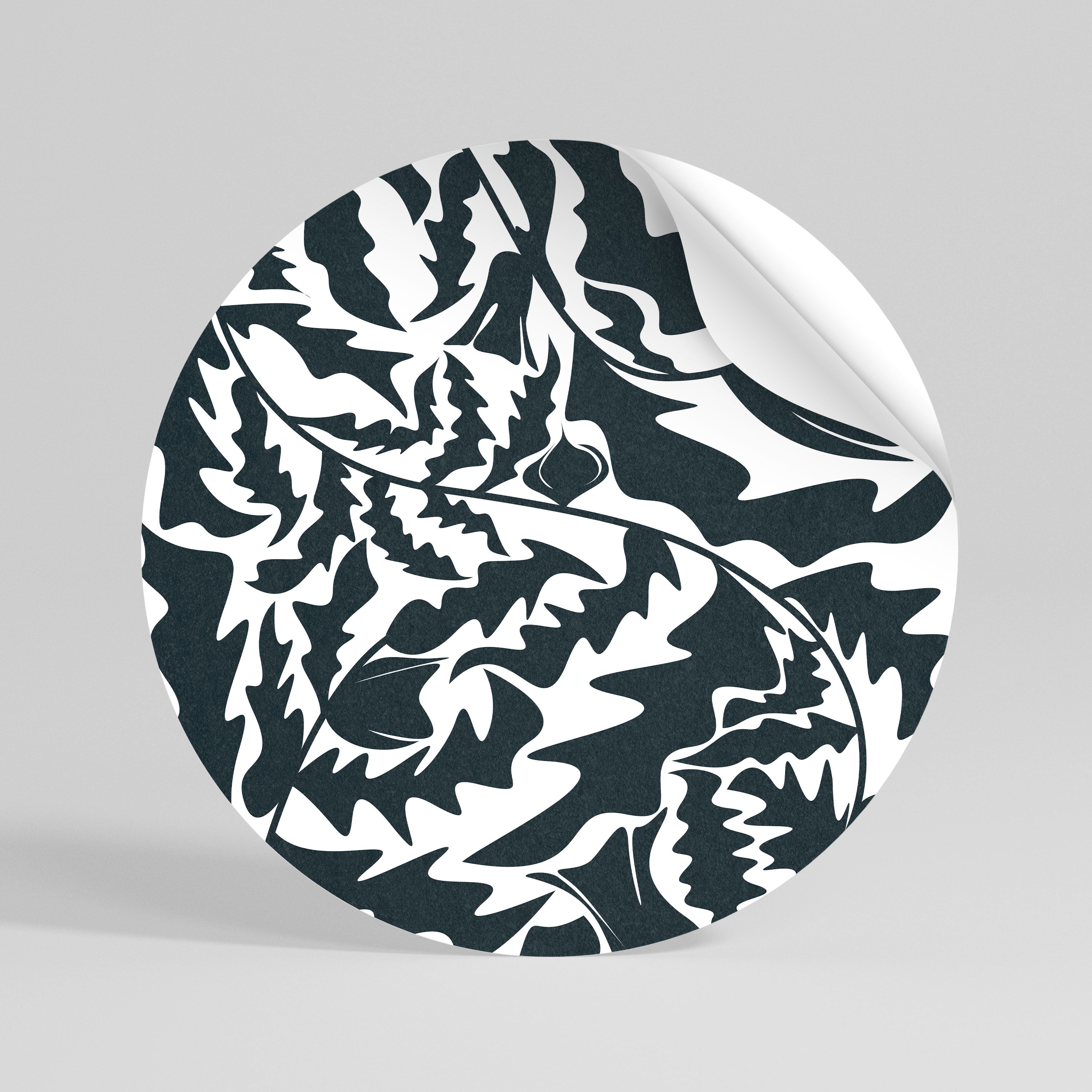 ETHEREAL ORNAMENT Peel and Stick Round Sticker