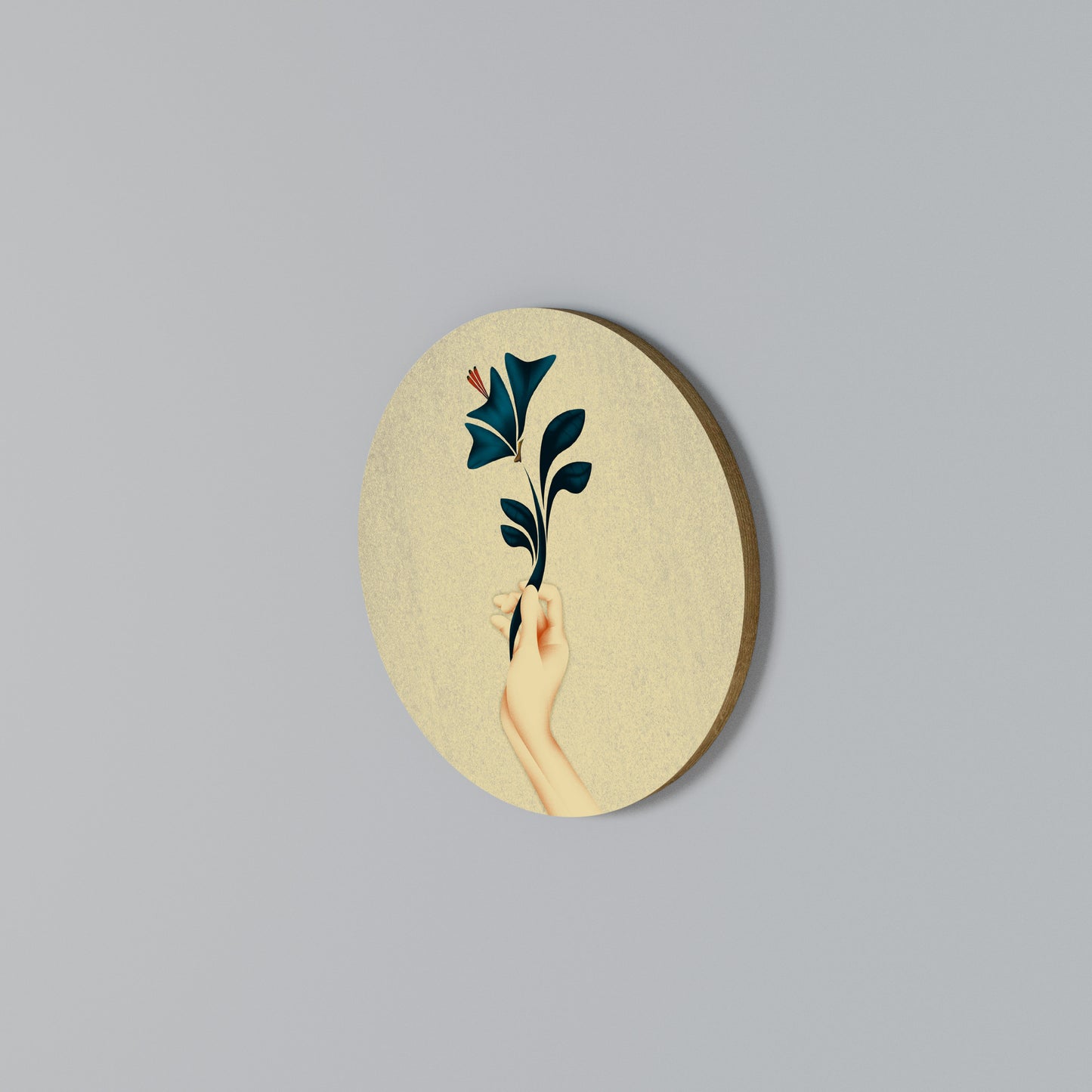 TAKE IT OR LEAF IT Στρογγυλός πίνακας ζωγραφικής